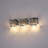 Amora 3-Light Dimmable Rectangular Bathroom Vanity Light With Crystal Shade