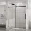 Porte de douche coulissante sans cadre