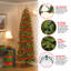 The Holiday Aisle® Kingswood Fir Pencil Tree with Power Connect and Dual Color LED Lights-88040106-88040108