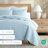 Double Brushed Herringbone Stich Pattern Quilted Coverlet Set-2091504223-2091504193