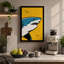 Shark in Yellow Sky Modern - Wrapped Canvas-1917968741-1917968751