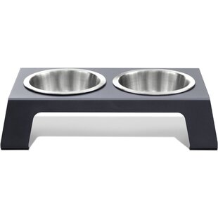 PetFusion Elevated Dog Bowls, Cat Bowls -- Premium Anodized Aluminum Feeder  (Short 4). Us Food Grade Stainless Steel Raised Bowls,Metallic Gray in  2023