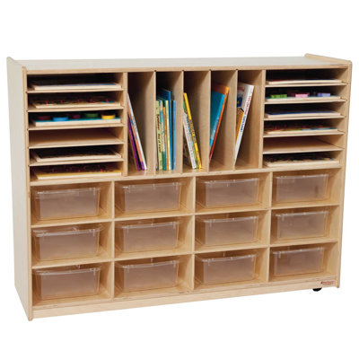 29 Compartment Manufactured Wood Cubby
