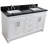 Oz 61 " W Freestanding Standard Double Vanity Bathroom Vanity With Granite Top