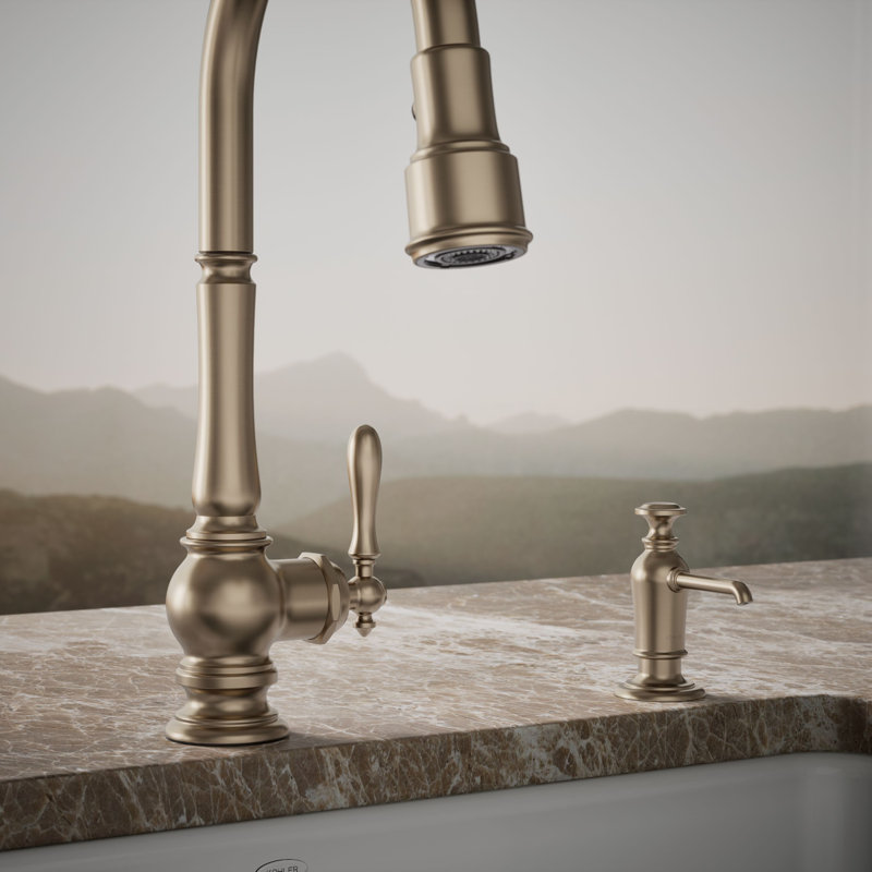 Artifacts Soap/Lotion Dispenser, Vibrant Brushed Bronze