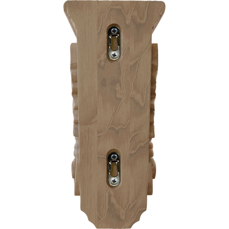 Hand-Carved Mahogany Medium Grape Corbel, 4.5" x 5" x 10"