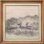 «Pastel Watercolor Cloudy Study» par John Constable - peinture sur toile encadrée-86450649