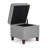 17.5" Square Upholstered Storage Ottoman-1010101645