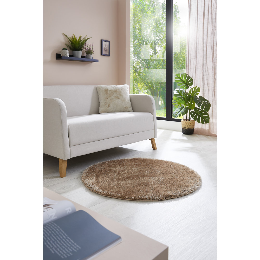 Gela Webteppich mit weichem Flor von Luxor Living, taupe