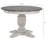 Ifrain 5-Piece Round Dining Set – 45" Ash Wood Table & 4 Ladder-Back Chairs in White and Grey Finish