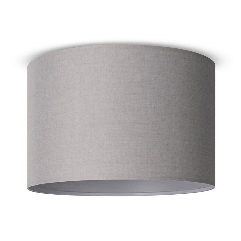 McLellen Fabric Flush Ceiling Light, Grey