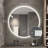 Round Led Bathroom Mirror With Light, Wall-Mounted Vanity Mirror