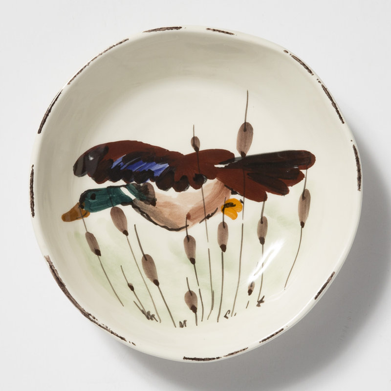 Wildlife Handmade Terra Bianca Pasta Bowl
