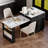 Extendable 82.7" Two-tone Kitchen Island With Dining Table For 6, Outlets & Storage Drawers-1799752844