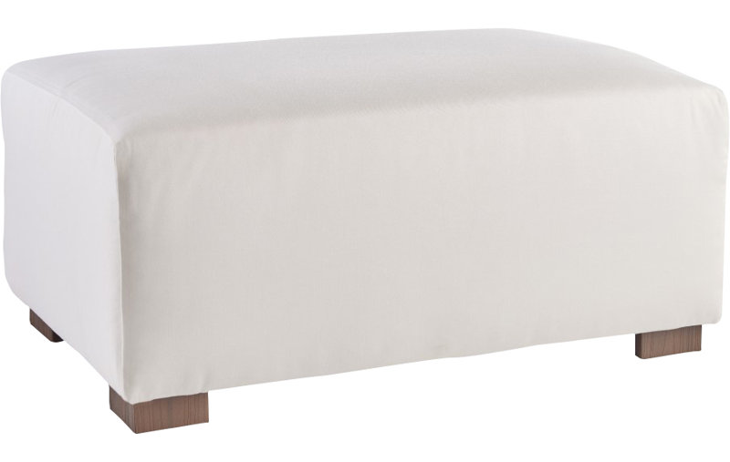 Tranel Outdoor Ottoman, Coffee, Canvas Canvas Sunbrella® Canvas