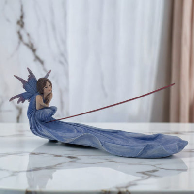 12"W Blue Fairy Incense Burner