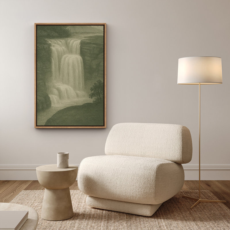 Art mural encadré, rétro, antique et classique pour chambre à coucher - 16 po x 24 po, H 24 po x l 16 po, Naturel
