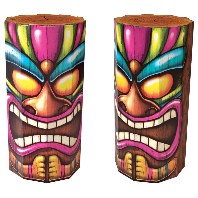 Accessoires Tiki Luau 3D - 30 po x 14 po - paquet de 1