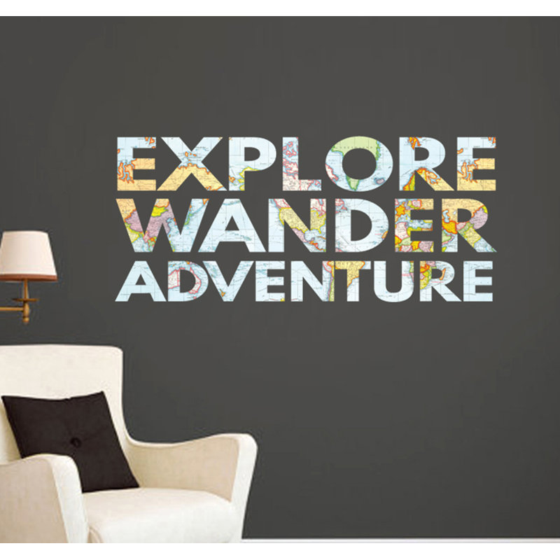 Non-Wall Damaging Wall Decal, 21" H x 48" W