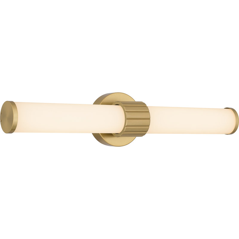 Hanad Integrated LED Aged Brass Bath Light