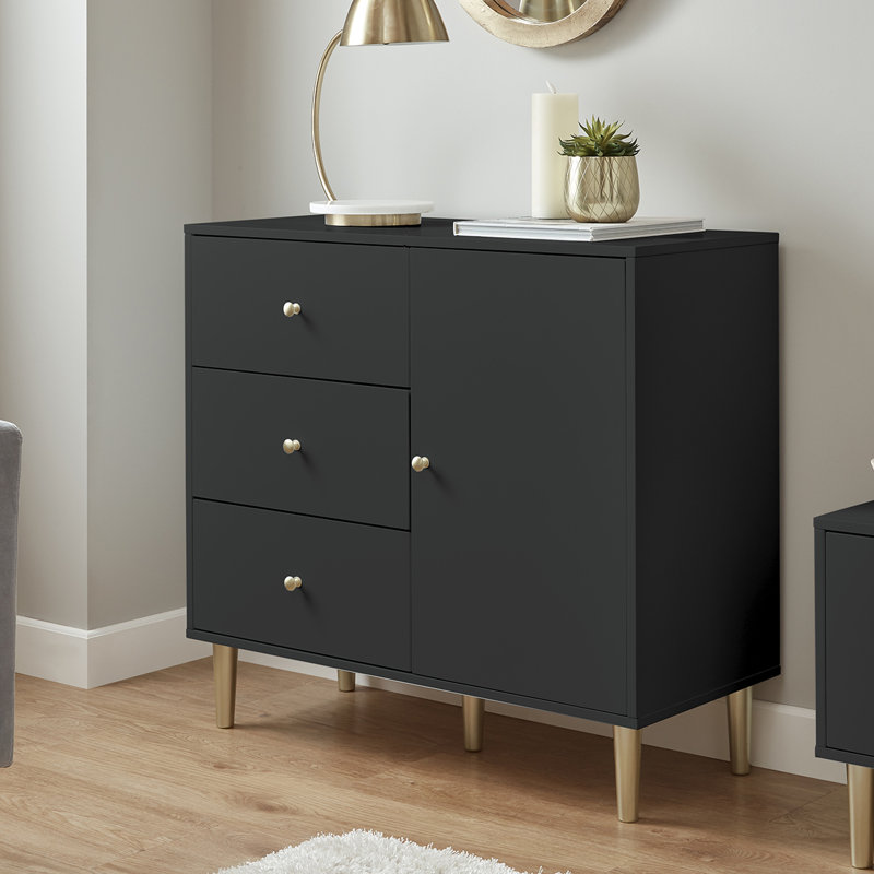 Elderton 90cm Sideboard, Charcoal Grey