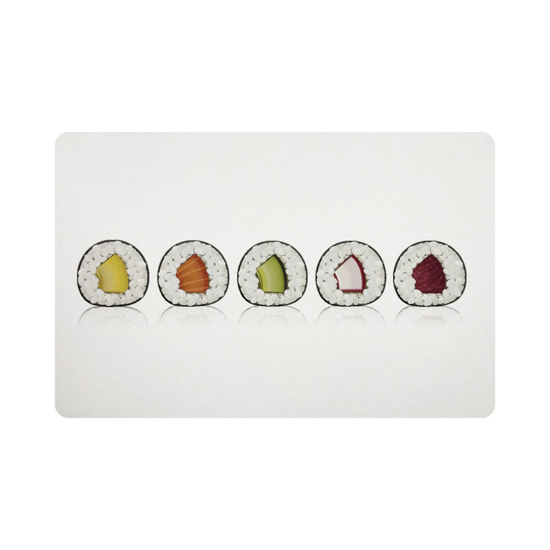Sushi Roll Pebble 17.5" Vinyl Placemat