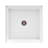 DreamLine SlimLine 36 inch D x 36 inch W x 2 3/4 inch H Single Threshold White Alcove Shower Base with 2 inch Oil Rubbed Bronze Center Round Drain-118321666