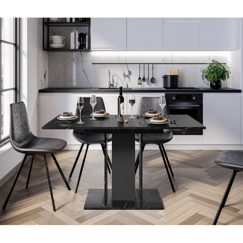 Wood Mini 100-140cm – Marble, Black
