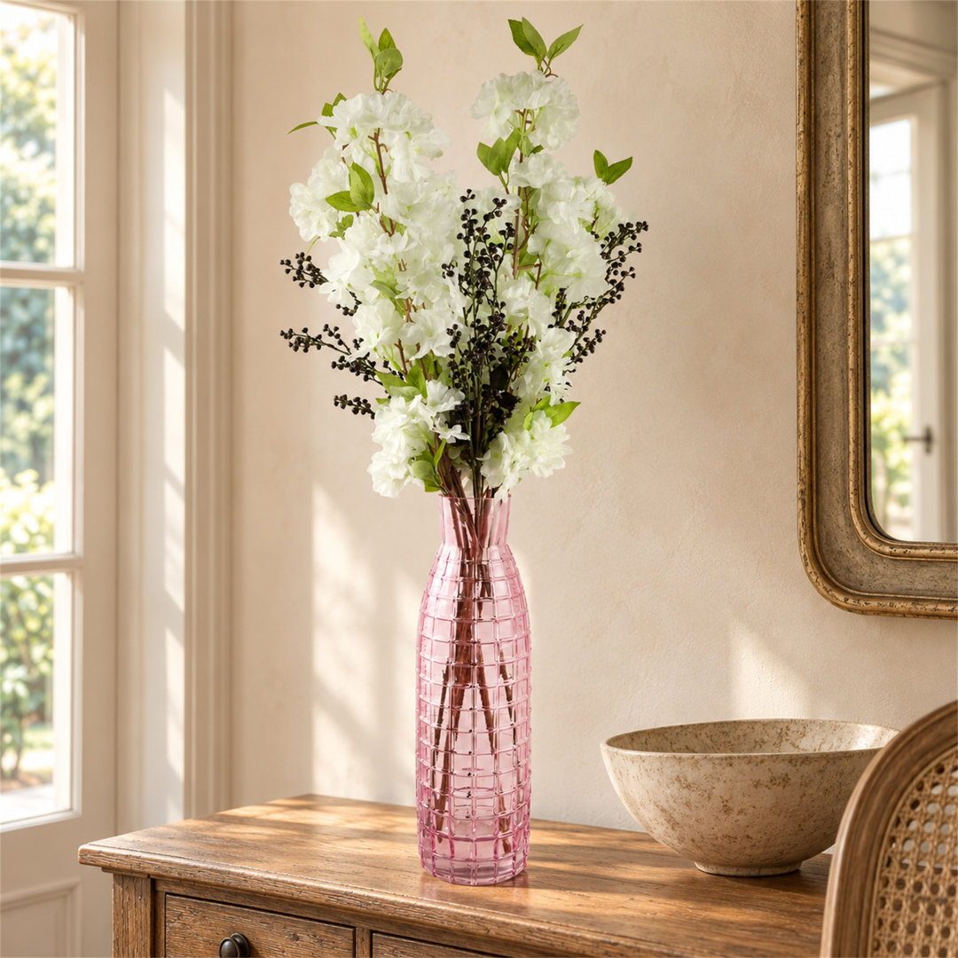 Leaf Design Artificial Flower Display with Vase - Image 5