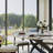Maxwell Modern 5/7-Pieces Dining Room Sets (Round Dining Table + 4/6 Chairs) Pre-Assembly, Sintered Stone Tabletop Kitchen Dining Table Set with Dining Chairs-117432475-117432472