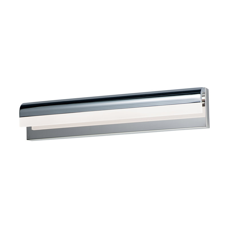 Barre d'éclairage de salle de bain 1 lumière DEL Pelham Pelham, Chrome poli