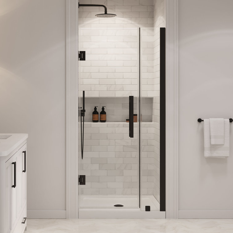 OVE Decors Panama 36 In. W X 32 In. D X 74 3/4 In. H Alcove Frameless Pivot Hinge Shower Door Kit In With Base Pan, 2025