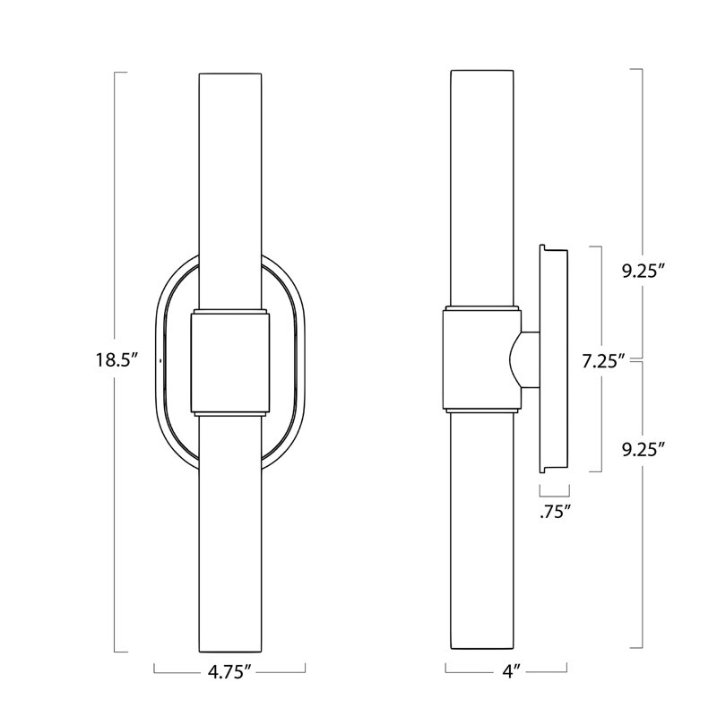 Dixon 2 - Light Armed Sconce, Oil Rubbed Bronze