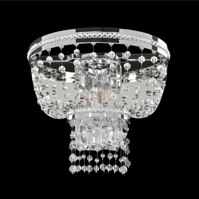 Capri 2 LT Chrome/Clear Wall Sconce Allegri