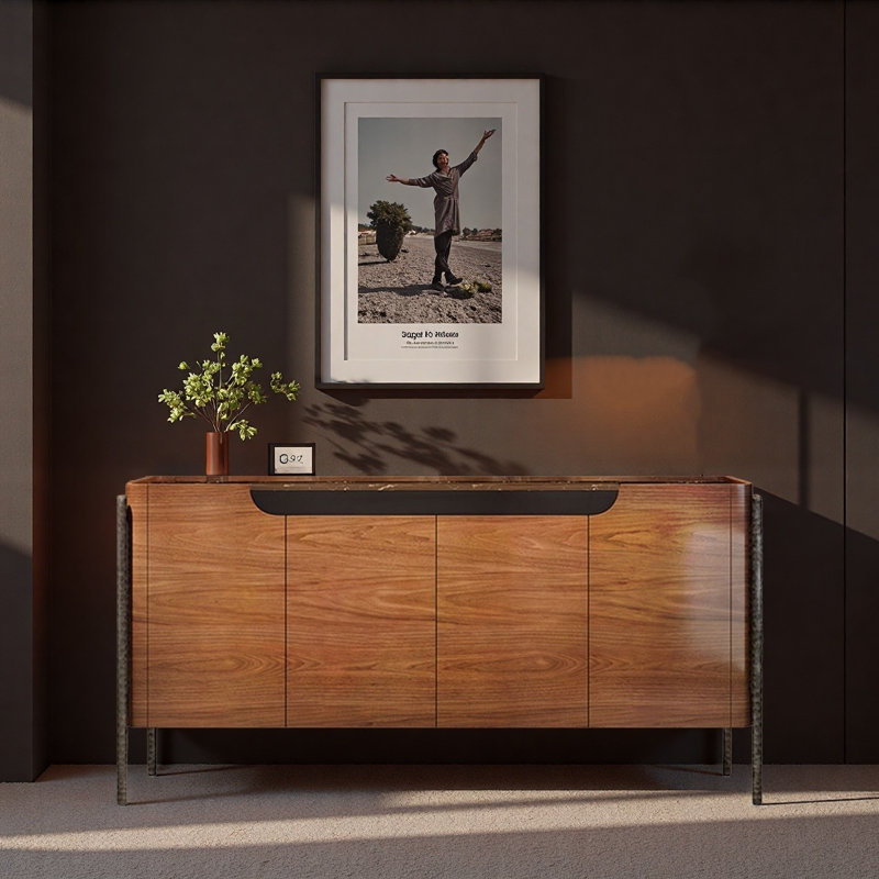 Buffet rétro haut de gamme, H 33,46 po x l 57,48 po x P 15,75 po