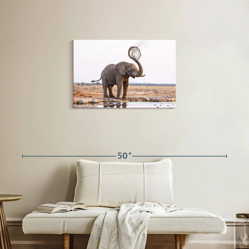 Brampt Elephant Mud Splash, 20" H x 30" W