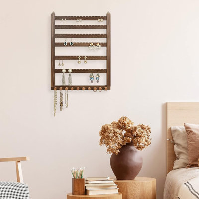Solid Wood Wall Mounted Jewelry Box +