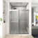48'' W 76'' H Semi-Frameless Rectangle Reversible Shower Enclosure