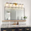Luminaires de meuble-lavabo en verre blanc Mid-Century E26-1445137092-1445137089