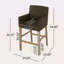 Ensemble de tabourets de comptoir rembourrés 30,5 pouces - gris anthracite /-82278878-82278691-82278689