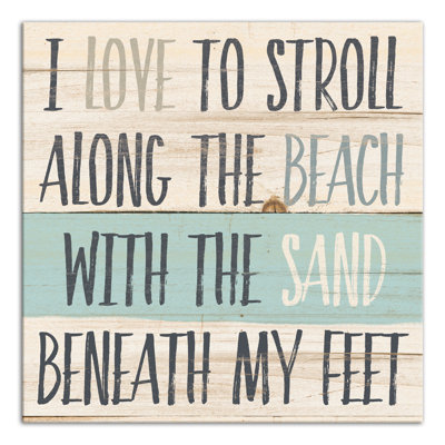 " Sand Beneath My Feet "