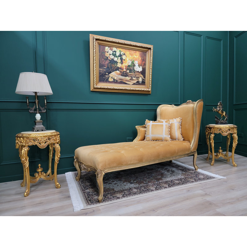 Deddrick Velvet Chaise Lounge