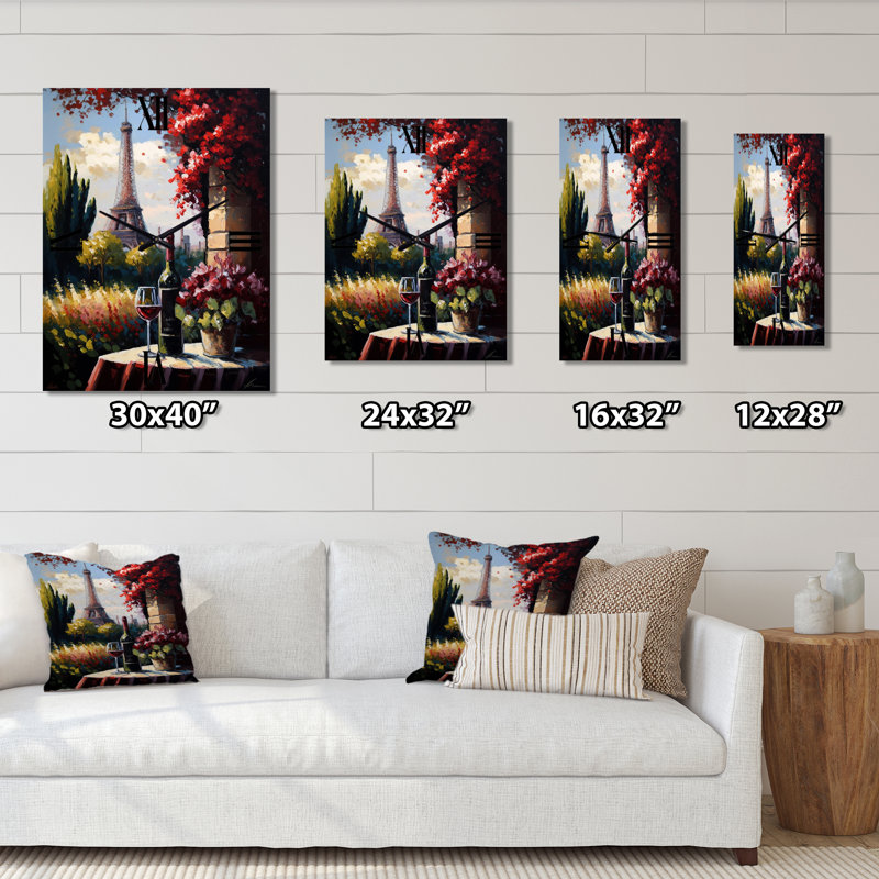 Jedidah - paysage français très grandes horloges murales, Petit