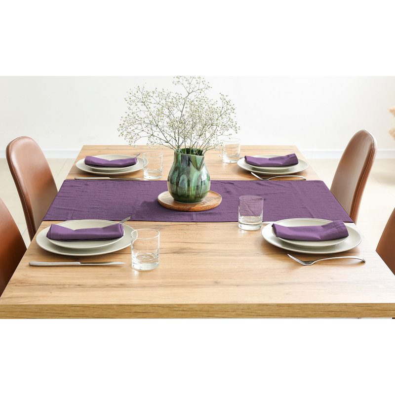 Ensemble de serviettes de table carré, L 16 po x L 16 po, Mauve