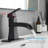 Sink Faucet With Deck Plate Waterfall Black With Pop Up Drain And Supply Lines Bathroom Faucets For Sink 1 Hole One Handle Faucets Vanity Bath Mixer Tap-125230797