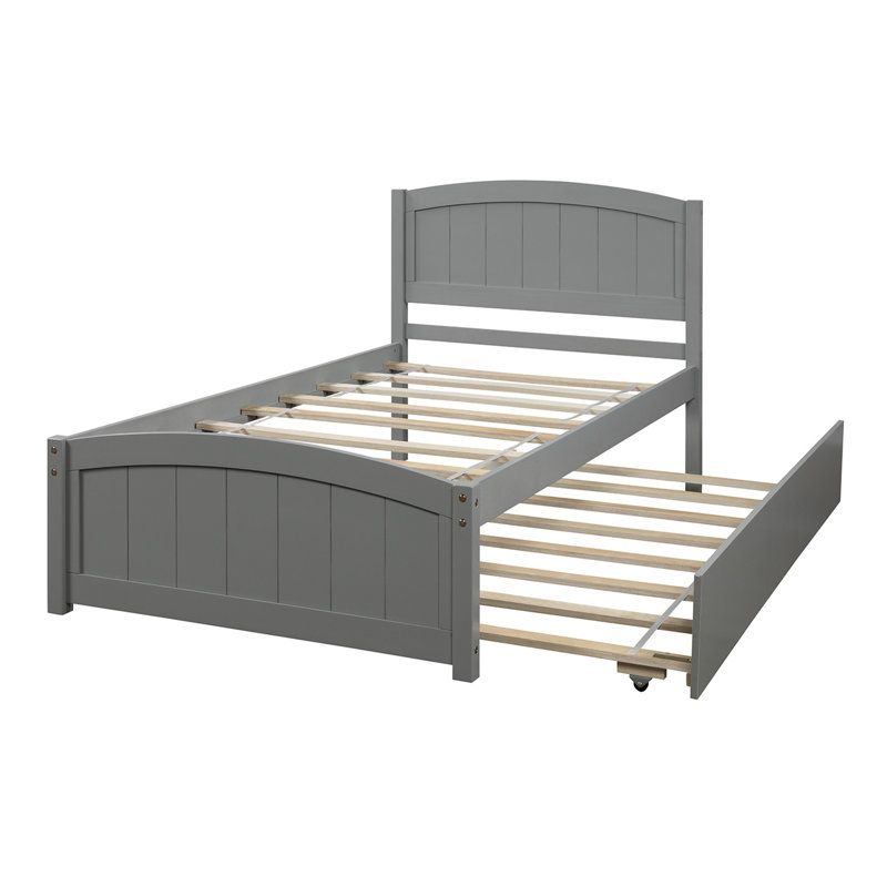 Gisan Daybed with Trundle Bed, Gray