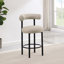 Tabouret de comptoir Bordeaux en cuir végétalien Ureeba-1044934338