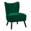 Fauteuil d'appoint recouvert de velours