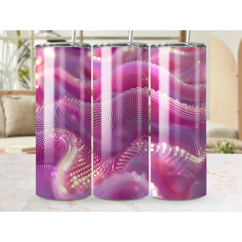 Choose Handmade Tumblers 591ml Vacuum Insulated Stainless Steel (18/8) Travel Tumbler with Straw