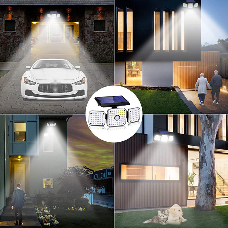 1.8-Watt LED Solar Power Flood Light with Motion Sensor